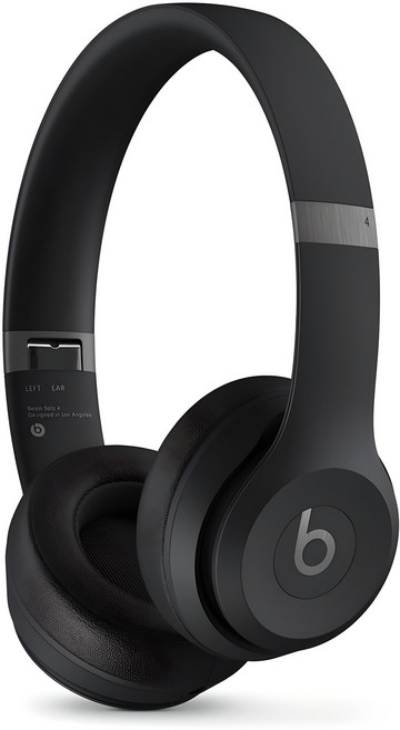 Apple Beats Solo 4 블루투스 무선 헤드폰, 매트 블랙, MUW23ZP/A
