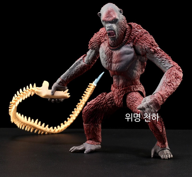 고질라 VS 콩 새로운 제국 스카킹 콩 액션 피규어 남아 장난감, 4_홍련고질라높이17cm
