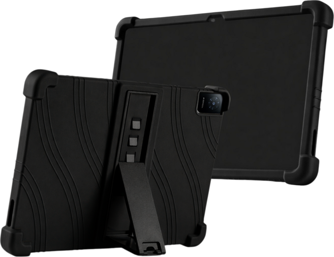 4.1 TCL TAB 10L Gen4 퀵스탠드 거치대 범퍼 케이스, 1개, 블랙