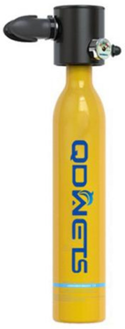 스노쿨링산소통 미니 산소통 스쿠버 다이빙 산소 탱크 경량 휴대용 실린더 수중 수영용 스노클링 호흡 호흡기 0.5L, 3) Yellow