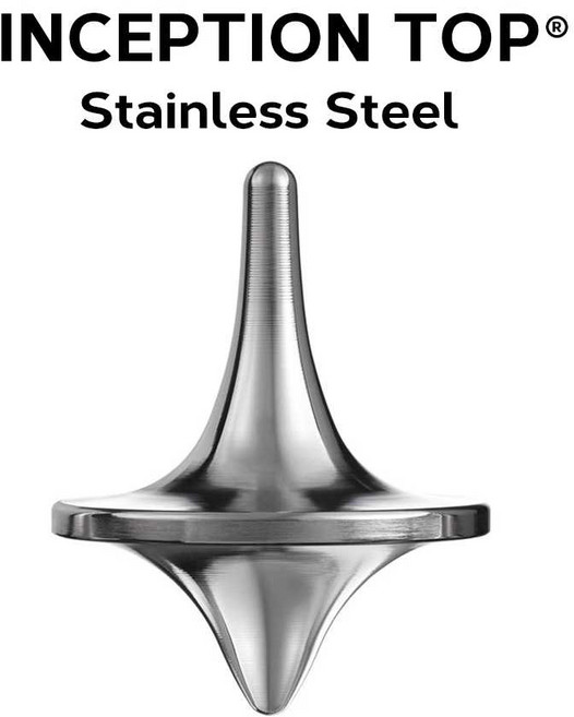 인셉션 팽이 완구 키덜트 장난감 스피닝 피젯 무한회전 자이로 토템 놀이, 1개, 스테인리스 스틸