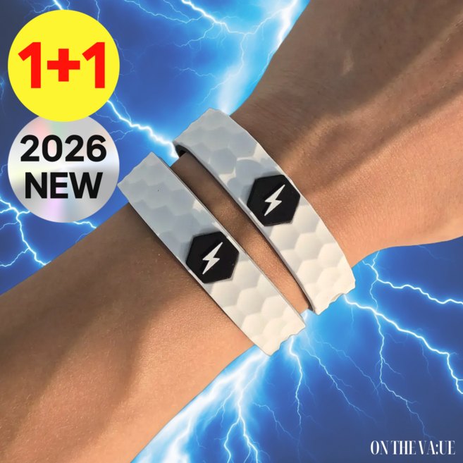 온더밸류 정전기 방지 팔찌 건강 방수 밴드 완화 장치, 화이트, 2개