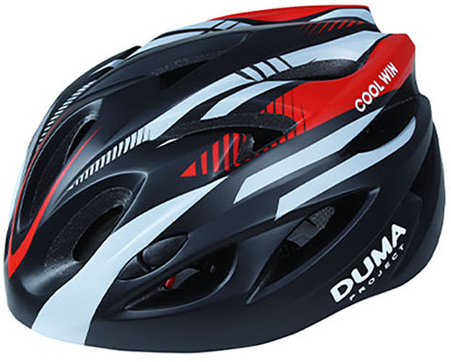 듀마 쿨윈 자전거 헬멧, 블랙레드(XL), XL, 1개