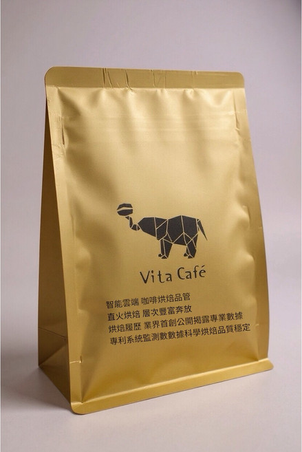 Vita Café 精選配方咖啡豆 榛果 可可 焦糖風味, 227g, 1個, 暮色森林義式咖啡豆 拿鐵咖啡豆 中焙
