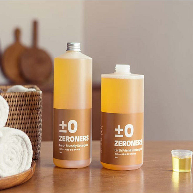 [제로앤그린] 제로너스 비건인증 더마테스트인증 식물성 세탁 세제, 1개, 1L