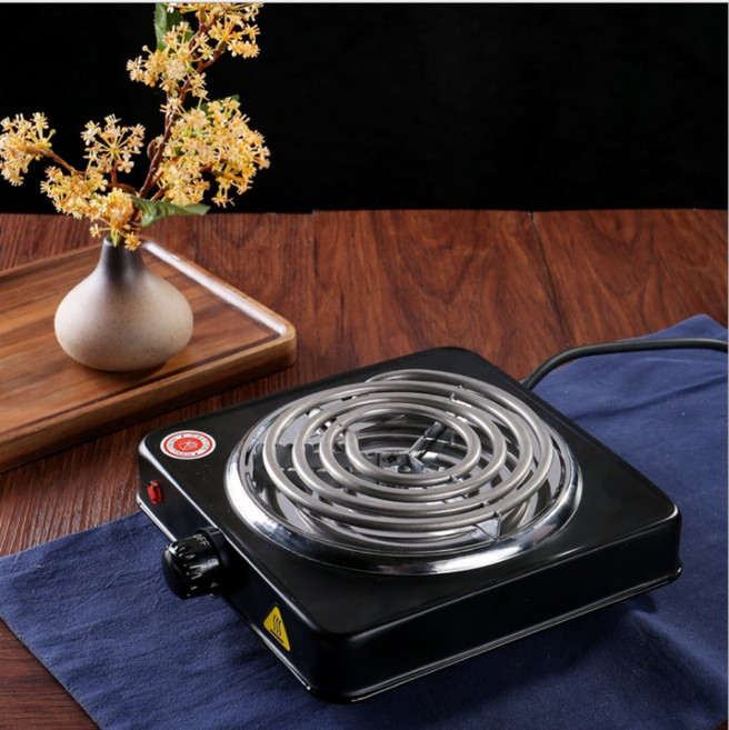 핫플레이트 전기곤로 미니 소형 220v 1구 주방 용품, 유럽 블랙 싱글 퍼니스, 고객직접설치, 블랙 싱글 스토브