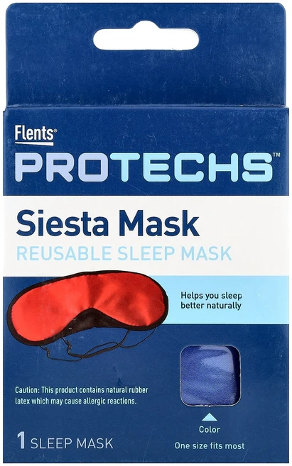 Flents ProTechs™ 시에스타 마스크 재사용 가능 수면 프리 사이즈 1개입 Flents (플렌츠), Flents, ProTechs™ 시에스타 마스크, 재사 - 쿠팡