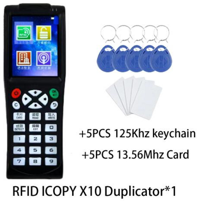 RFID 복사기 암호화 카드 리더 NFC 키 복제 프로그래머 13.56MHZ 태그 복제 T5577 125KHZ 읽기 및 쓰기 Icopy8 Pro X10 신제품, 1개, 1) Stand-alone