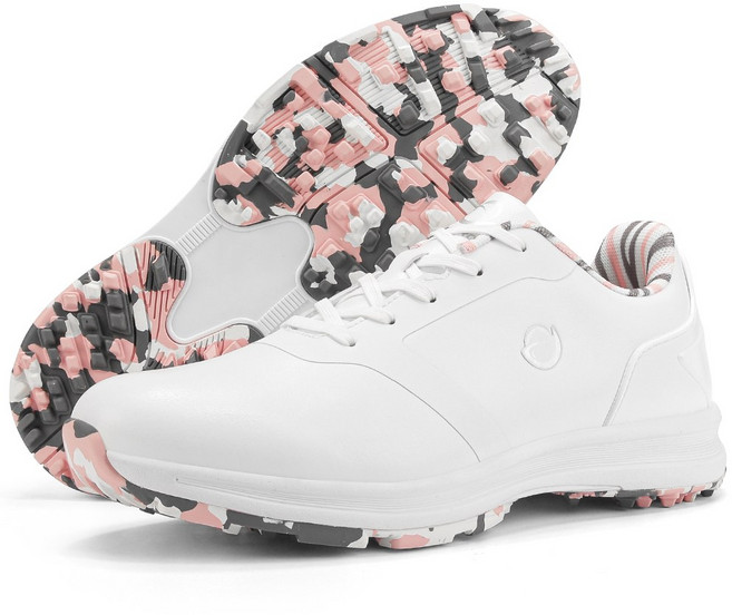 JUN ZUN 스파이크리스 여성 골프화 미끄럼방지 방수 운동화 발편한 멀티 아웃도어 트레이닝화 M02