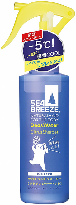 씨브리즈 데오워터 Citrus Sherbet 향 160ml 트리거 타입 씨트러스 샤베트, 1개