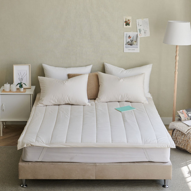 잠그리다 헤븐 클라우드 텐셀 차렵 패드 알러지케어 모달 패드, 아이보리