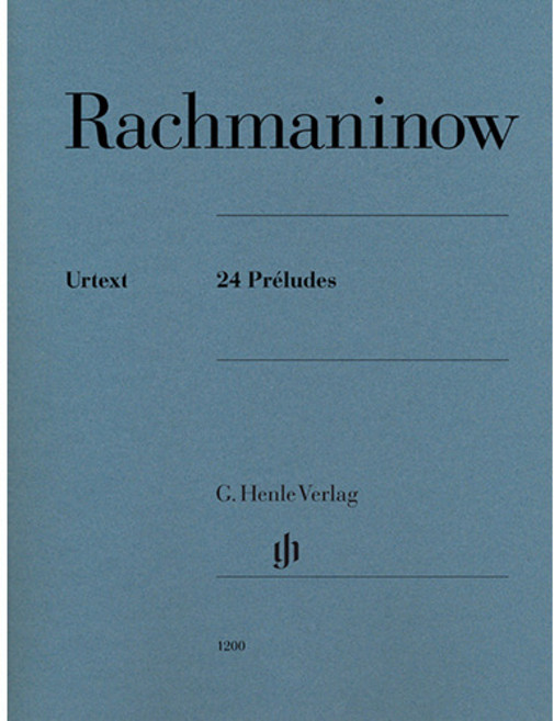 Rachmaninoff - 24 Preludes 라흐마니노프 - 24 전주곡 프렐류드 Henle 헨레