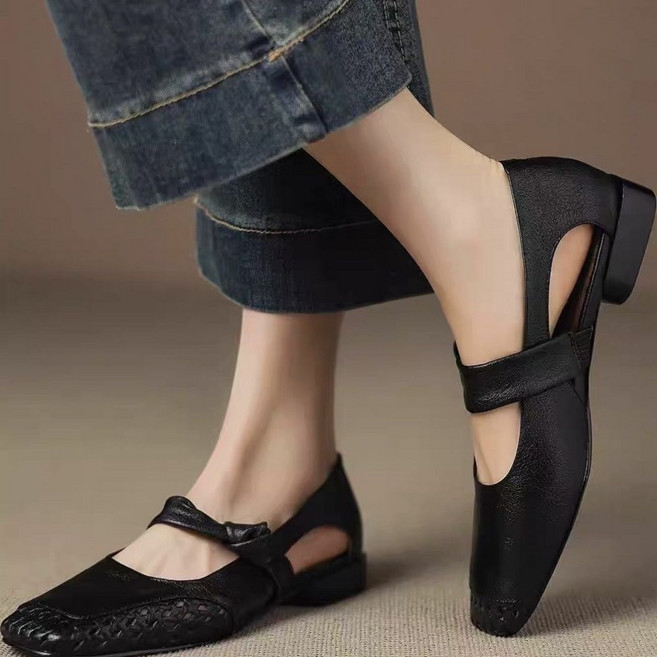 UNIQUEZON 여성 발편한 메리제인 플랫 슈즈 푹신한 로퍼 단화