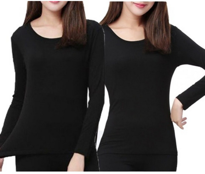 엔젤리크 비스코스 여성 내복 상의 2종 세트