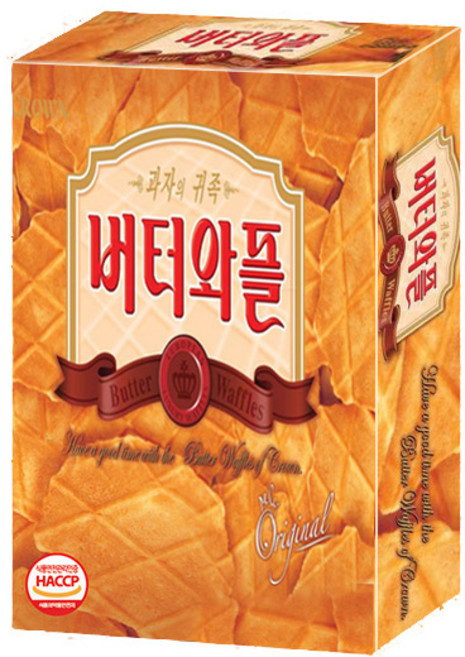 크라운 버터와플 52g, 1개
