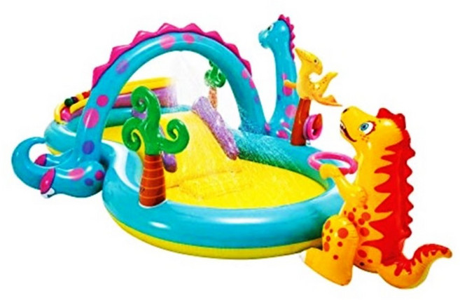 INTEX 공룡 미니 물놀이장 워터파크, 혼합, 1개