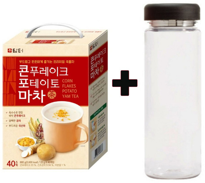 담터 콘푸레이크 포테이토 마차 40t+워터보틀, 22g, 40, 1