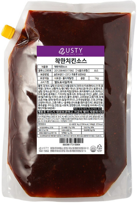 착한양념치킨소스, 1개, 1kg