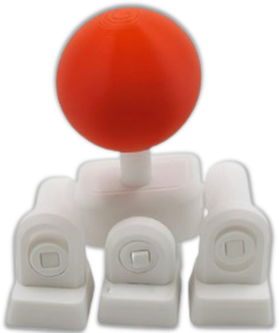 룰루레빗 DIY 키보드 방향키 조이스틱, 1개, RED