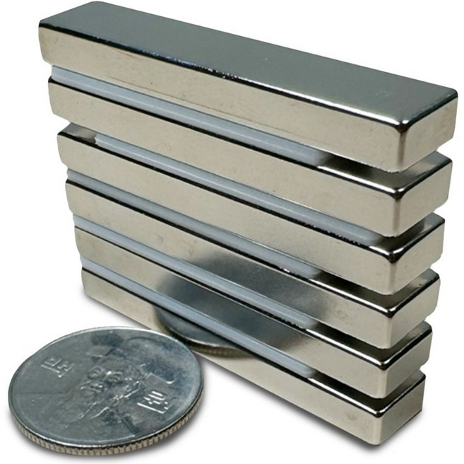 50*10*5 네오디움 사각자석 NS 지름 50mm x 10mm x 5mm [니즈], 6개