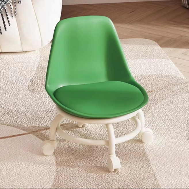 구르미 앉은뱅이 바퀴의자 이동식 회전의자, 1개, 그린