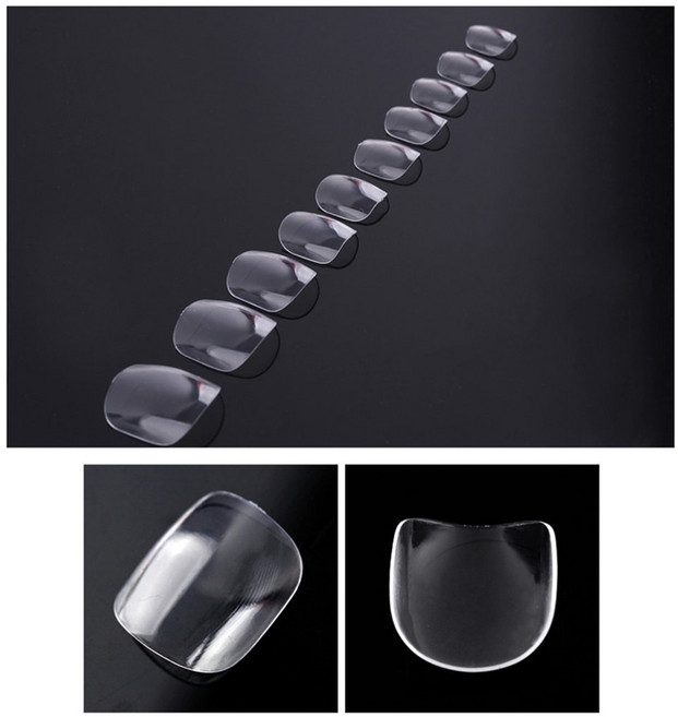 리필팁 패디 투명 1호부터 10호까지 각 50개입, 3호, 3호