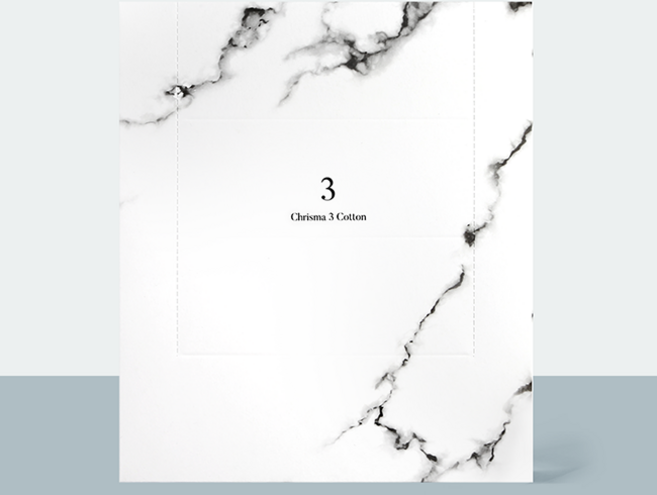 크리스마 3코튼 엠보 화장솜, 600매입, 1개