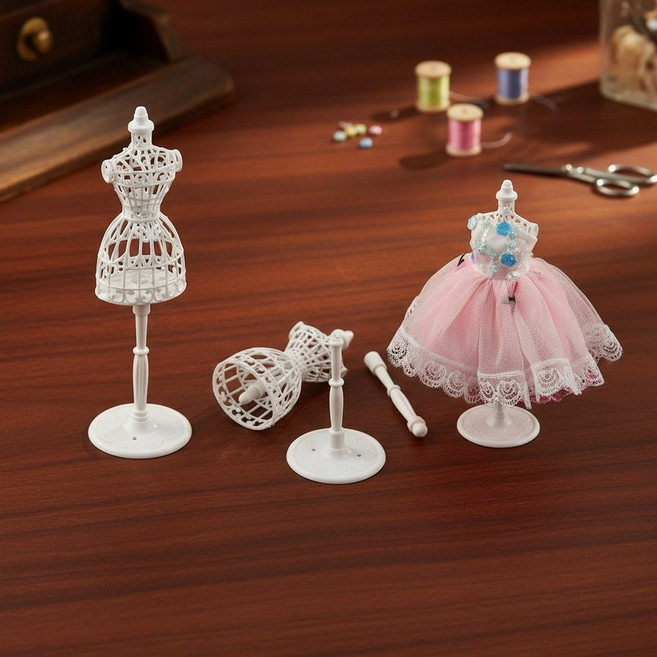 구관인형 옷 전시대 미니 마네킹 디스플레이 육일돌 피규어, 1good day 화이트3p