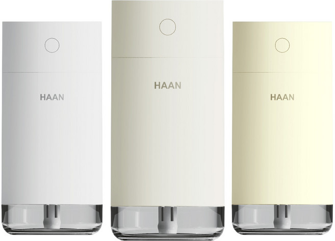 한경희 가습기 무선 휴대용 차량용 사무실 초음파 미니 가습기 퓨어에이드 HTM-600C, 밀키화이트