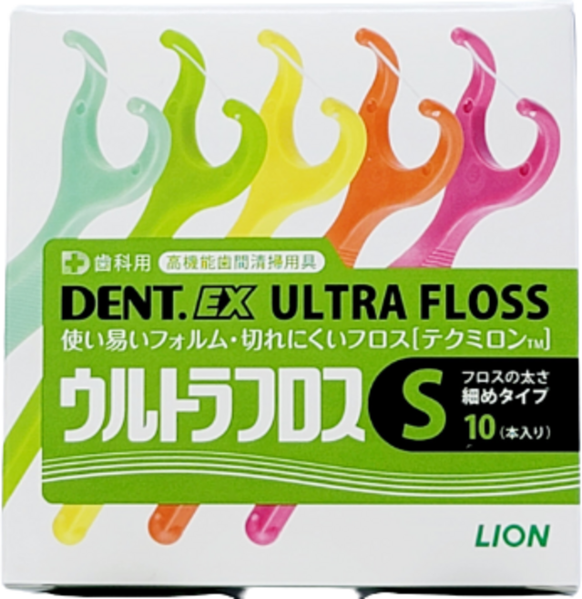 울트라플로스S 10개입 손잡이치실 LION, 8.5mm, 1박스