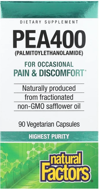 Natural Factors PEA400 (팔미토일에탄올아마이드) 400mg 베지 캡슐 90정, NaturalFactorsPEA400팔미토일에탄올아마이, 1개 - 쿠팡