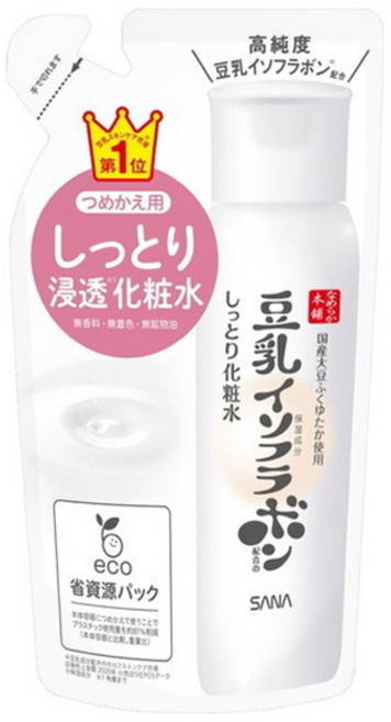 나메라카혼포 두유이소플라본 모이스트 화장수 리필용, 1개, 180ml