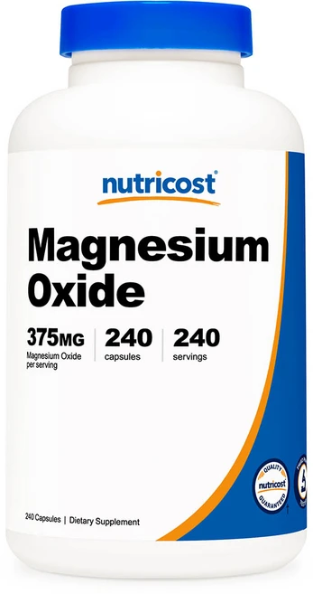 뉴트리코스트 마그네슘 옥사이드 375mg 240캡슐 1병, 1개, 240정 - 쿠팡