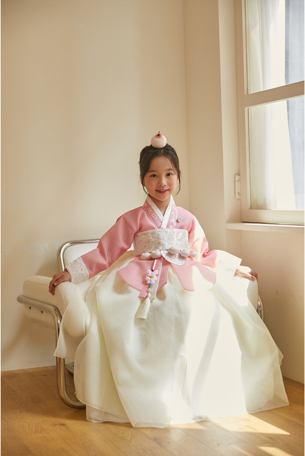 여아 한복 아동 백일 한복 국산 전통 고급 유아 핑크 고급 공주 날개 갈래치마 어린이 설빔 돌한복