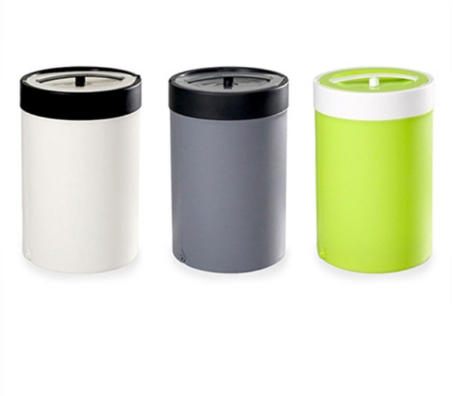 압축푸쉬 휴지통20(봉투리필형), 핑크