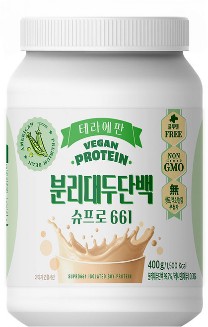 테라에판 분리대두단백 프로틴 파우더 식물성 단백질 ISP 무첨가, 1개, 400g
