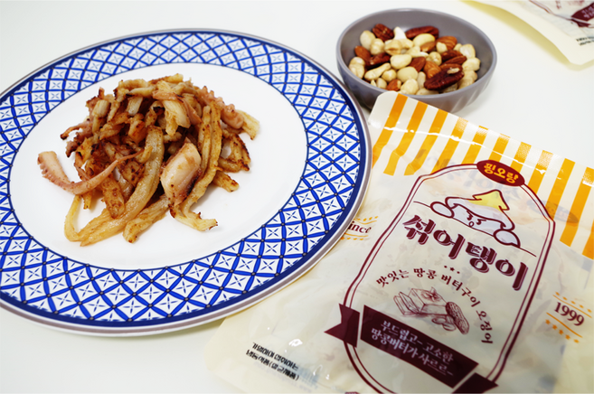 버터구이 오징어 원조 영화관 찡오랑 섞어탱이 몸탱이 마른 맥주 안주 140g 세트, 1개