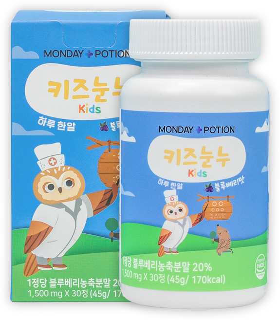 우리아이 안경대신 키즈눈누 | 루테인 함유, 1개, 30정