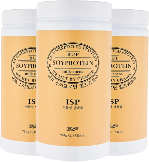 소이프로틴 초코 분리대두단백 식물성 단백질 보충제 어린이 단백질 노인단백질보충제, 3개, 750g