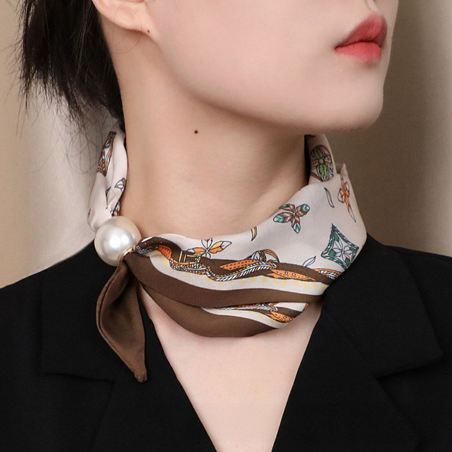 소울린느 사용이 간편한 자석패치 진주볼 쁘띠 스카프 (4types)