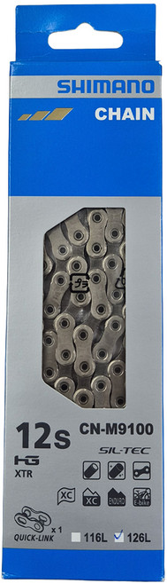 시마노 12단 체인 CN-M9100 / MTB용 XTR / 로드용 듀라에이스 체인, 1개, 126링크