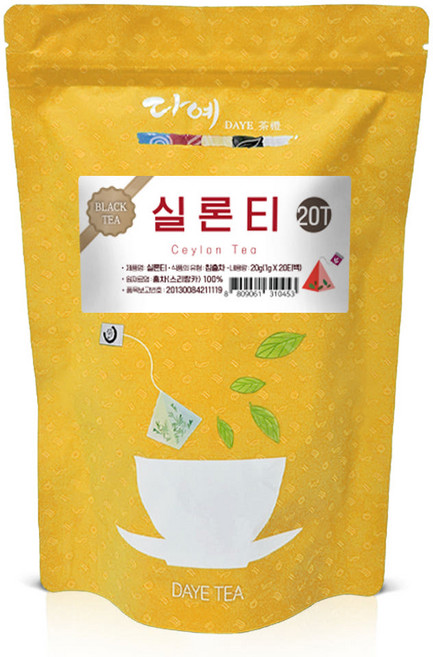 [본사직영] 다예 맛있는 홍차 실론티 20티백 생분해 삼각티백, 20g, 20개입, 10개
