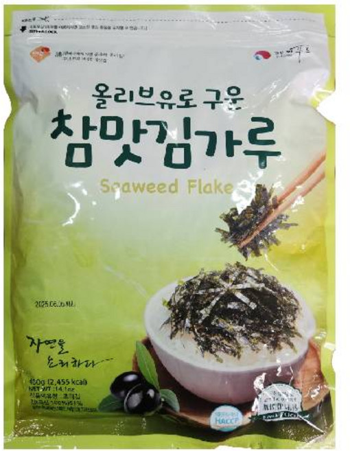 케이푸드 올리브유로 구운 참맛 김가루 400g 업소용 볶음밥 주먹밥 고명용, 1개
