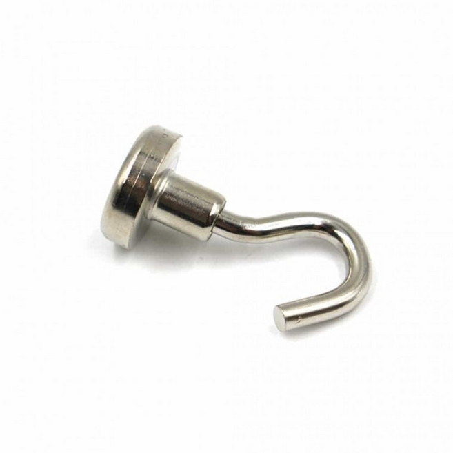 스텐 마그네틱 후크 걸이 고리형자석 차키걸이 가방걸이후크 고리홀더자석 도어후크 후크옷걸이 스텐후크걸, 1개