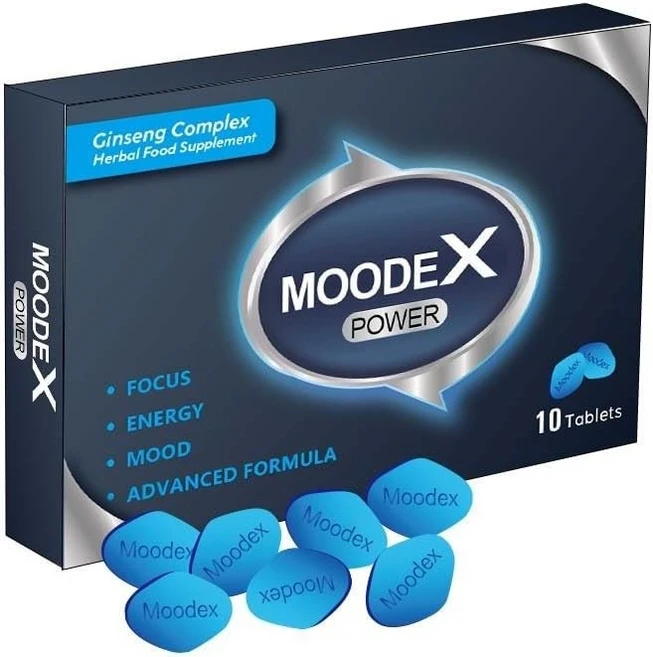 MOODEX POWER - 강력하고 빠르게 작용하는 효과 - Panax 인삼 뿌리 복합물 남성 체력 강화 에너지 부스터 알약, 1개, 10정 - 쿠팡