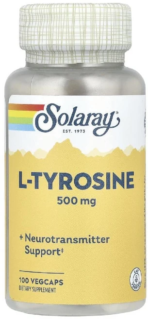 솔라레이 엘티로신 L 티로신 L 타이로신 LTyrosine 500mg 베지캡슐 100정, 120g, 1개 - 쿠팡