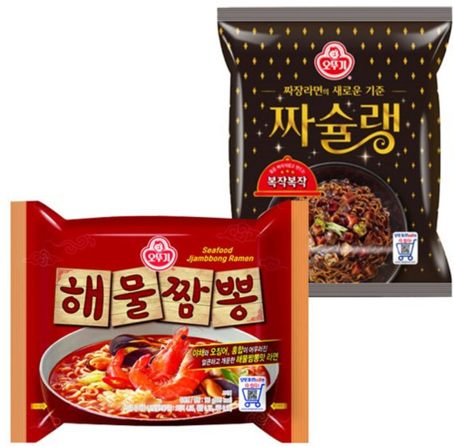 짜슐랭 5입 x 2개 + 해물짬봉 5입 x 2개/짬짜면, 1개, 1개