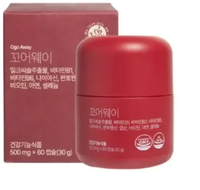 옹쌔므옹땜 밀크씨슬 꼬어웨이(1박스), 60, 1개