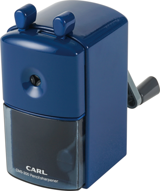 CARL 원터치심제거연필깎이 CMS-300(Blue), 블루, 1개