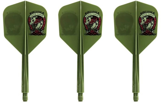 콘도르 액스 GET LUCK Small 콘도르 액스 게트랙 올리브 그린 스몰 S OLIVE GREEN 야마다 유키 선수 모델 다트 플라이트, 1개